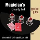 Magician's Half Circle Close Up Pad (Midnight Black) 17.25